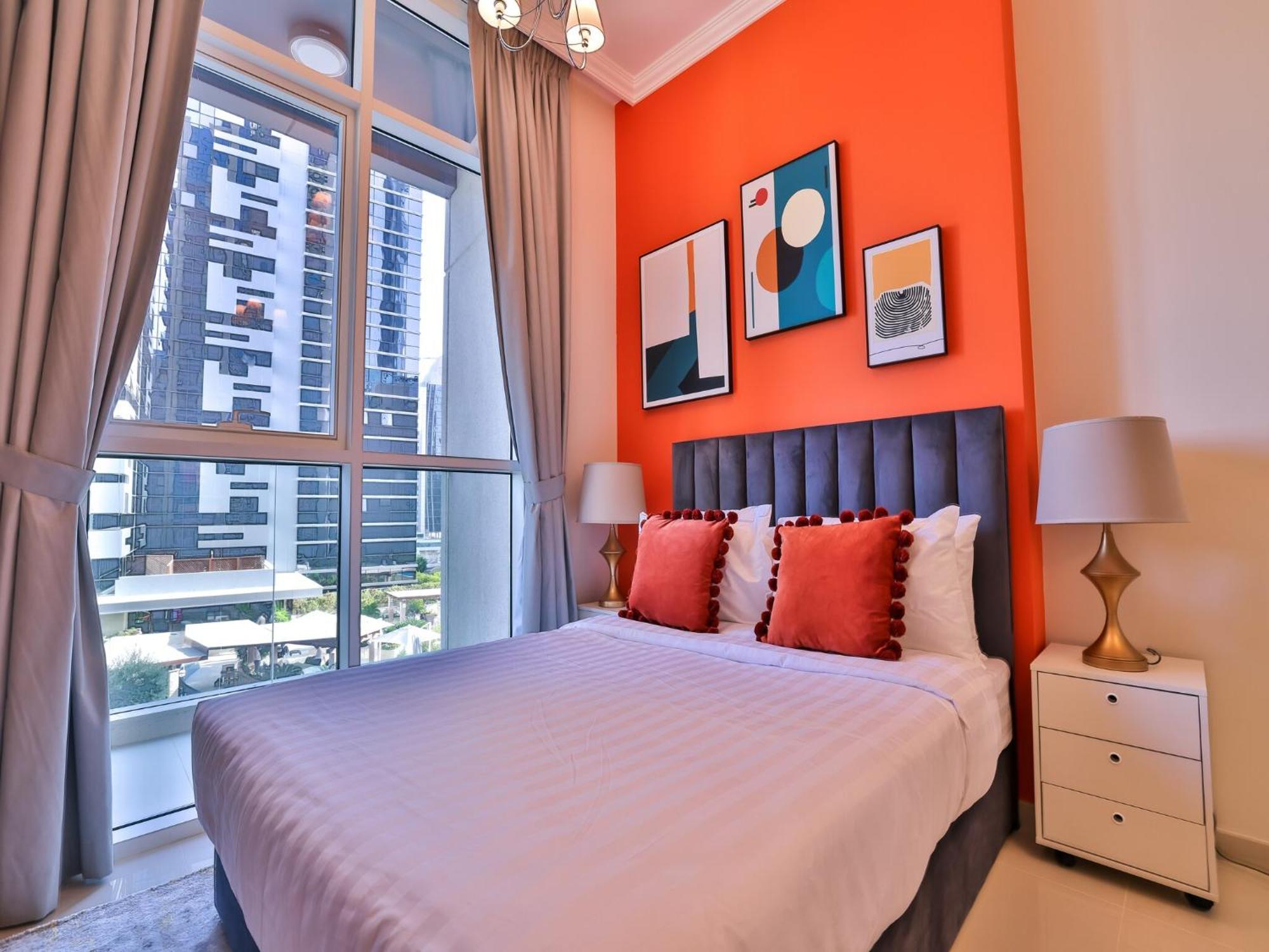Luxe Apartments Near Dubai Mall Burj Khalifa Pool Gym Parking Bagian luar foto