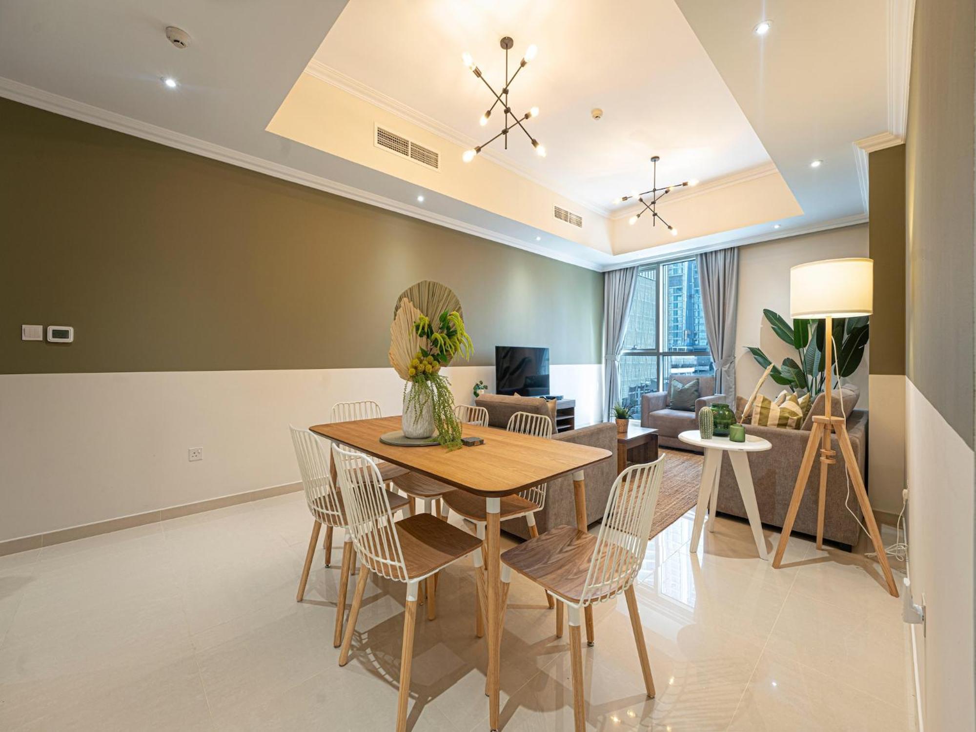 Luxe Apartments Near Dubai Mall Burj Khalifa Pool Gym Parking Bagian luar foto